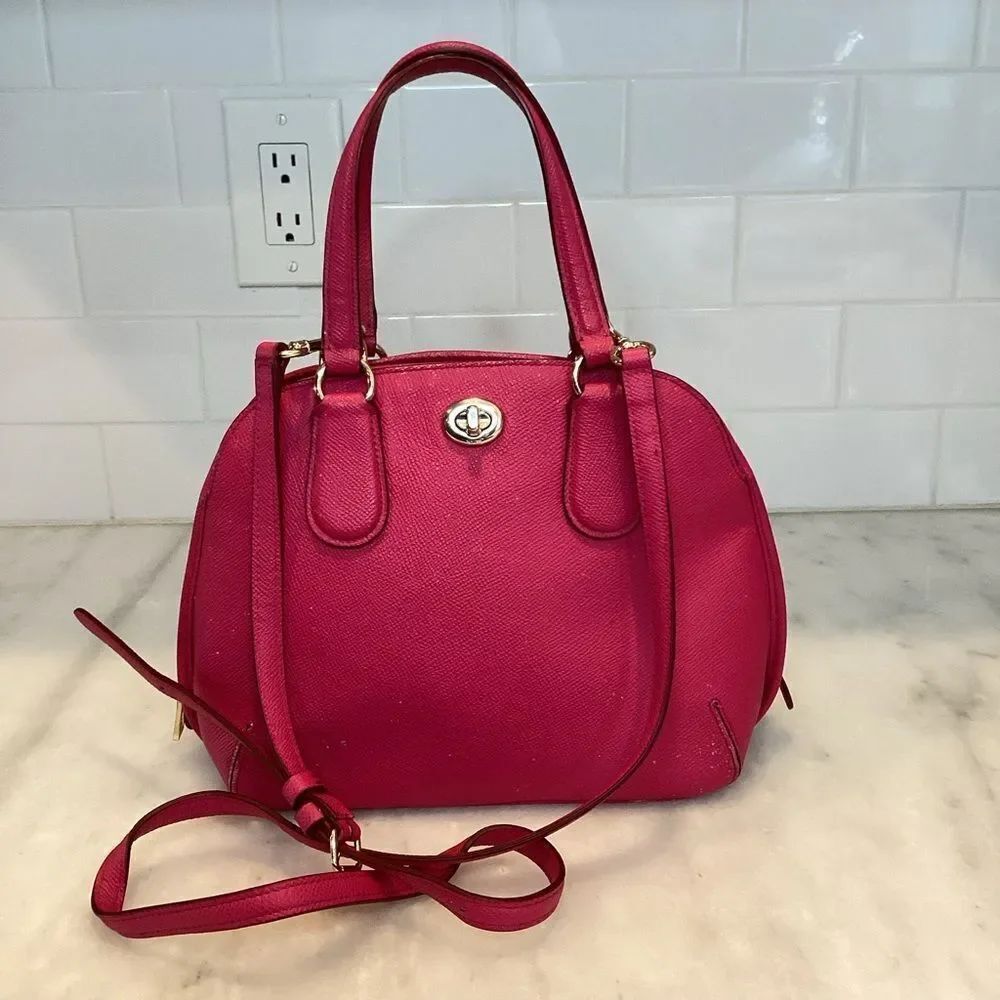 Coach Bag Purse Handbag Crossbody Leather Prince Street Mini Domed Satchel Bag